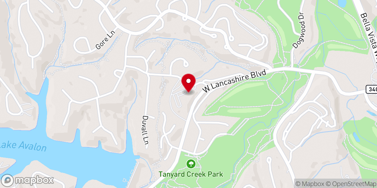 Map showing location of First United Methodist Church Bella Vista