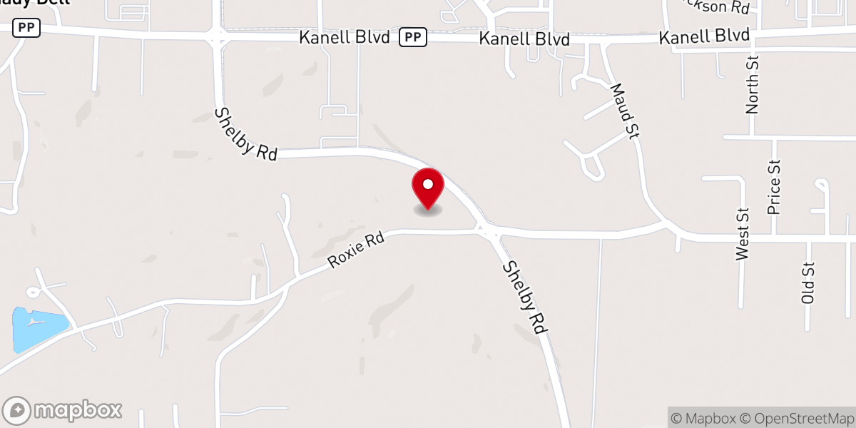 Map showing location of Vision Broadcasting of Poplar Bluff