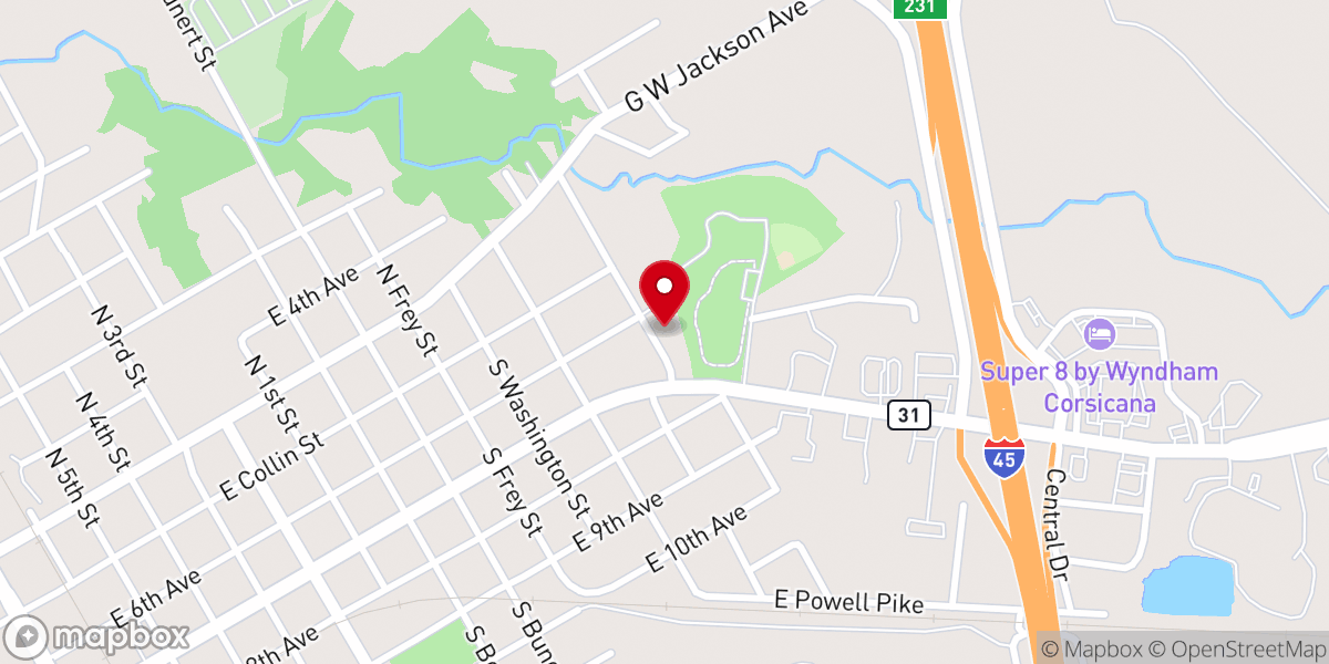Map showing location of Roane Chapel