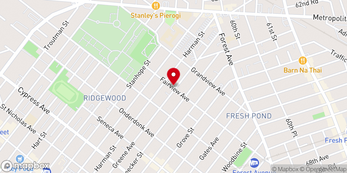 Map showing location of Tabernaculo De Jesucristo Ridgewood