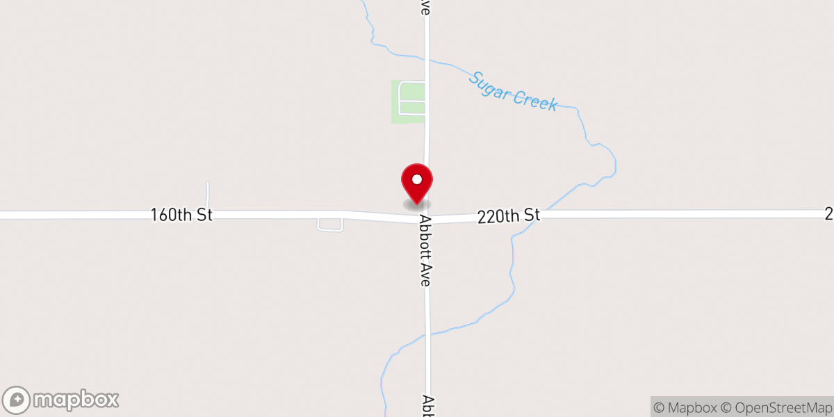 Map showing location of Chapel Hill Church