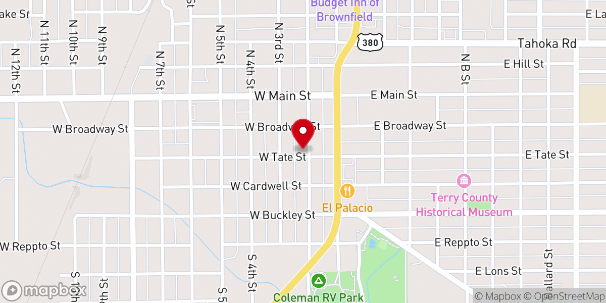 Map showing location of El Shaddai Community Church