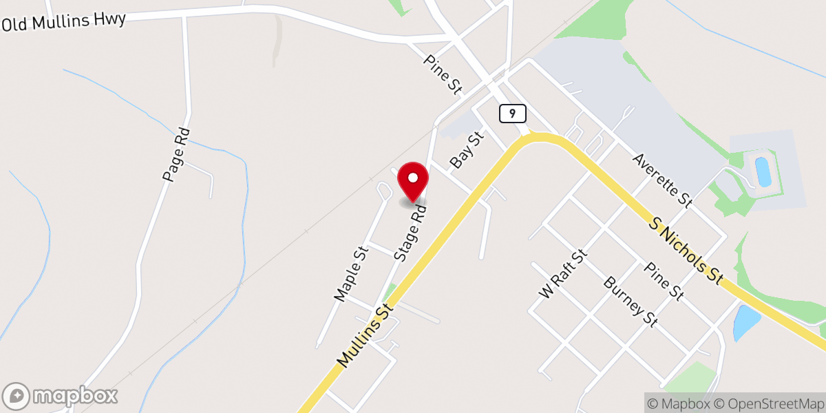Map showing location of Williams Chapel African Methodist Episcopal Church