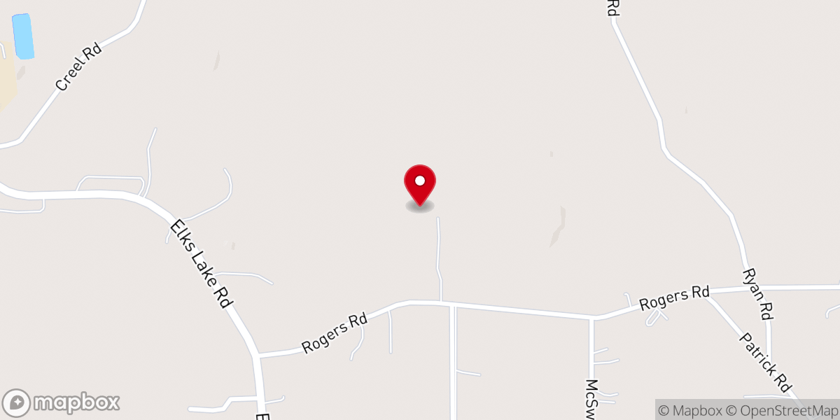 Map showing location of In the Woods