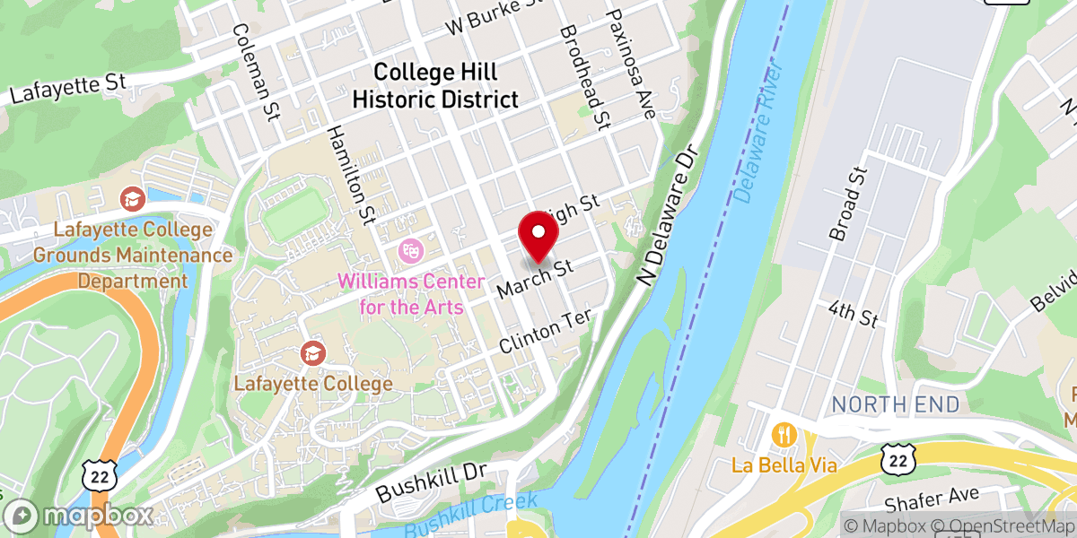 Map showing location of Cornerstone Evangelical Church