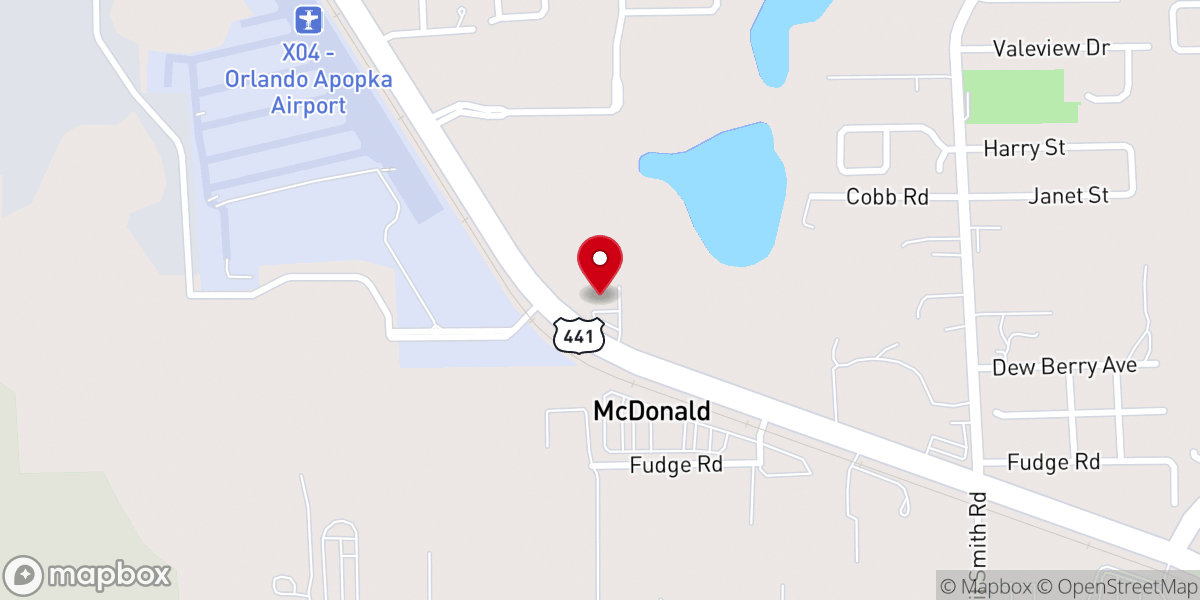 Map showing location of New Vision Community Church