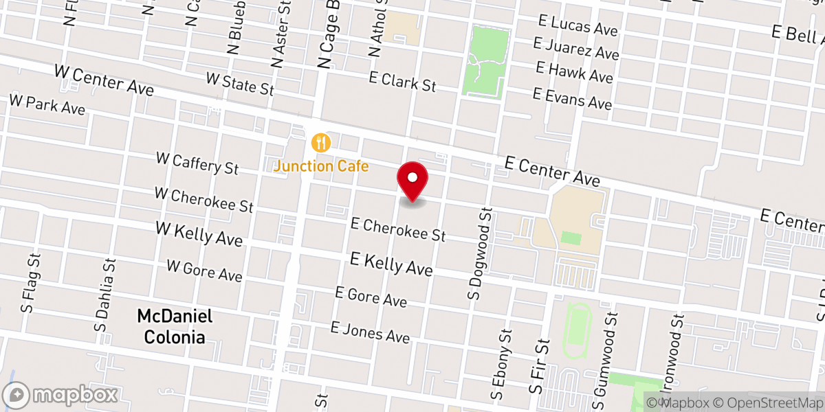Map showing location of Iglesia Bautista Jerusalem
