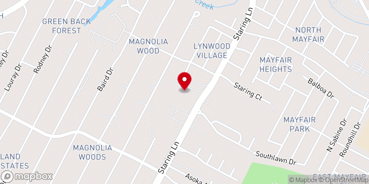 Map showing location of South Baton Rouge Presbyterian Church