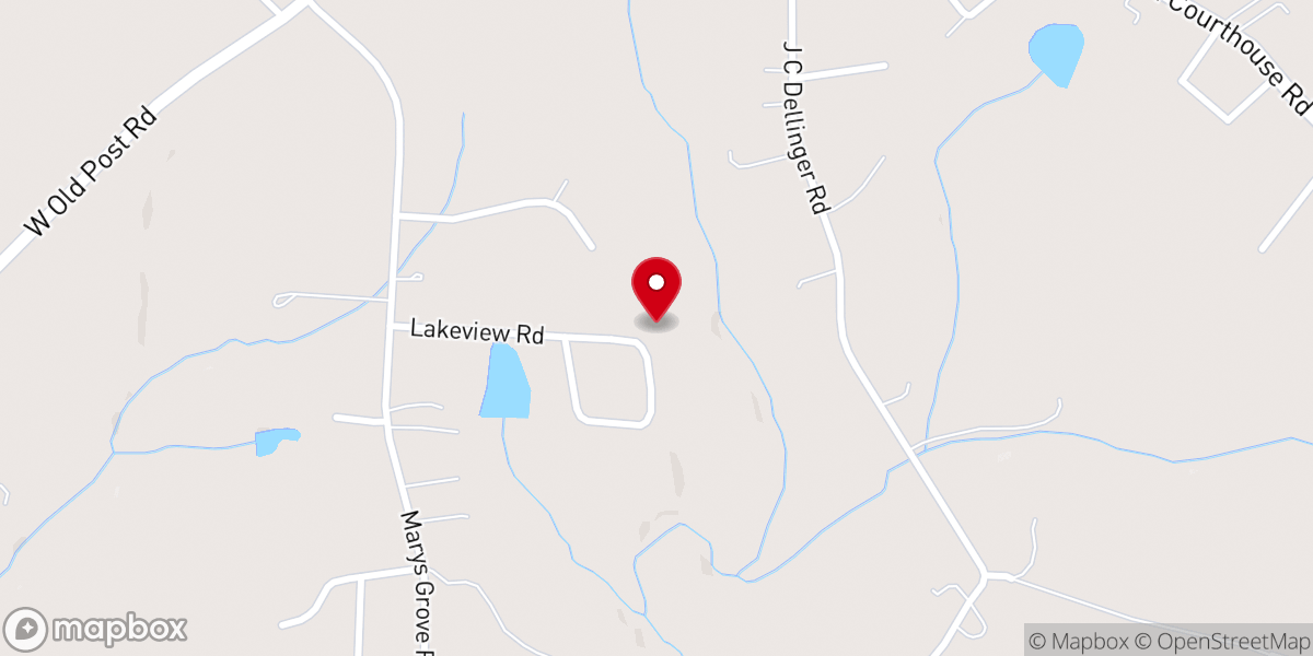 Map showing location of Tabernacle Baptist Church