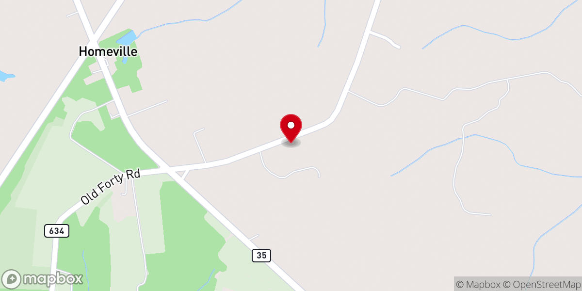Map showing location of Mt. Moriah United Church of Christ