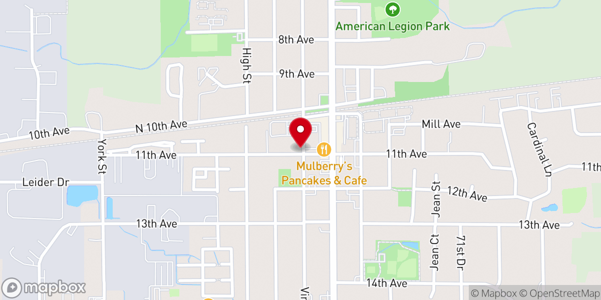 Map showing location of Union Grove Congregational United Church of Christ