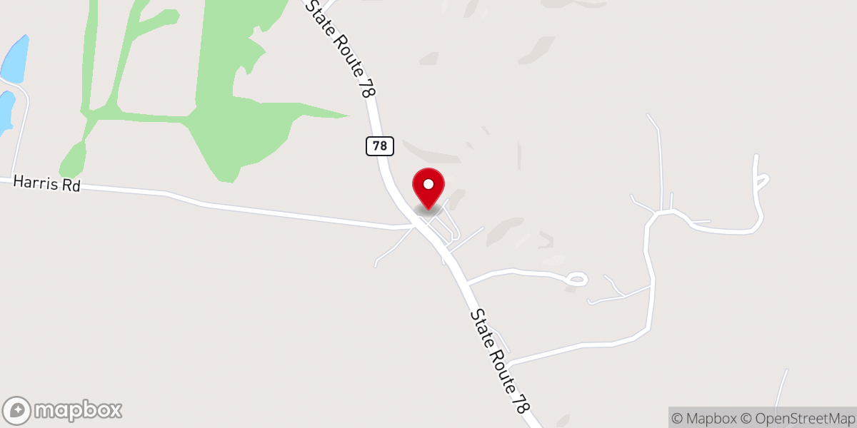 Map showing location of Springhill Baptist Church