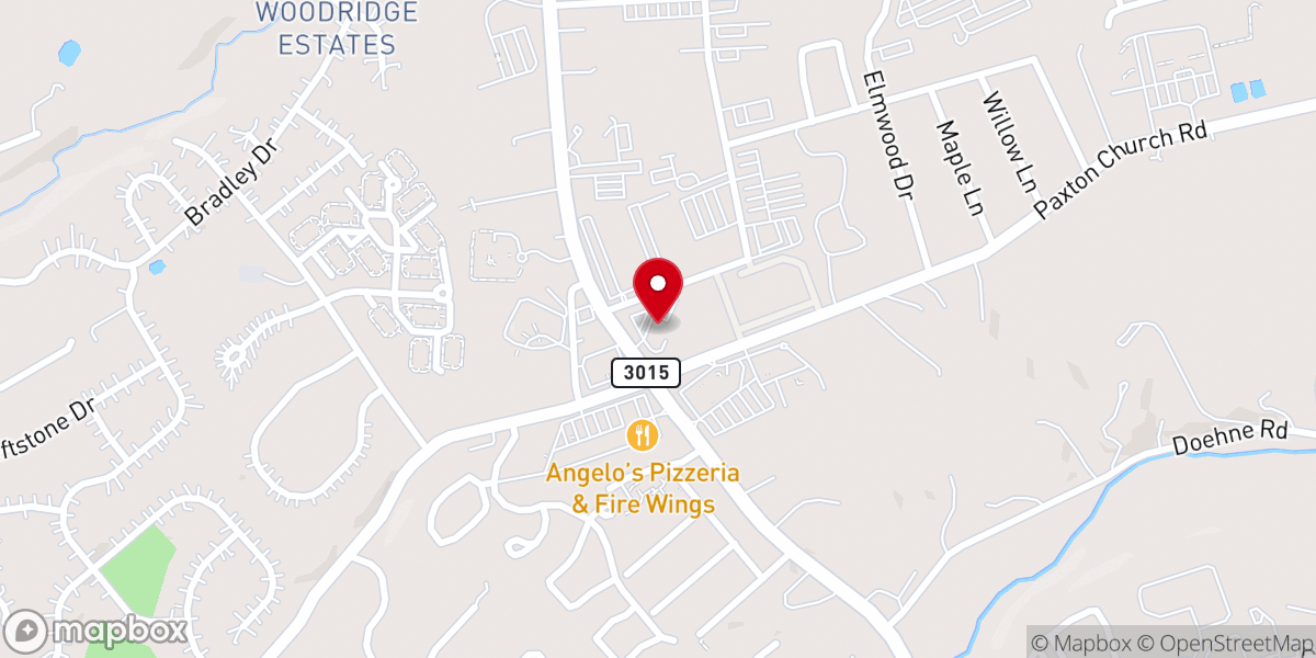 Map showing location of Calvary Independent Church