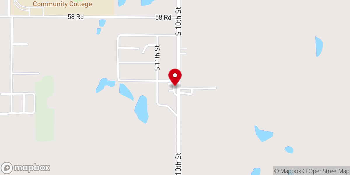 Map showing location of Impact Christian Church