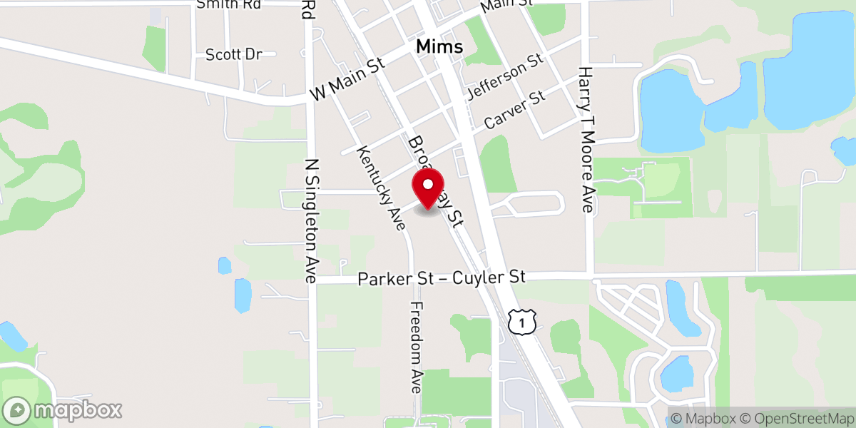 Map showing location of Firm Foundation Church