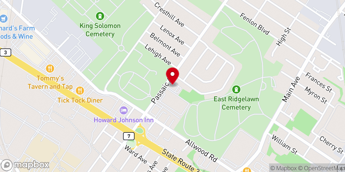 Map showing location of Congregation Kollel Bais Sheftal Yekusiel