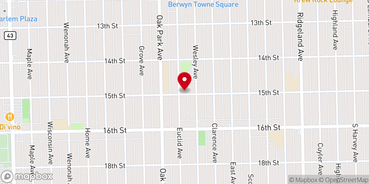 Map showing location of St Mary of Celle Catholic Church