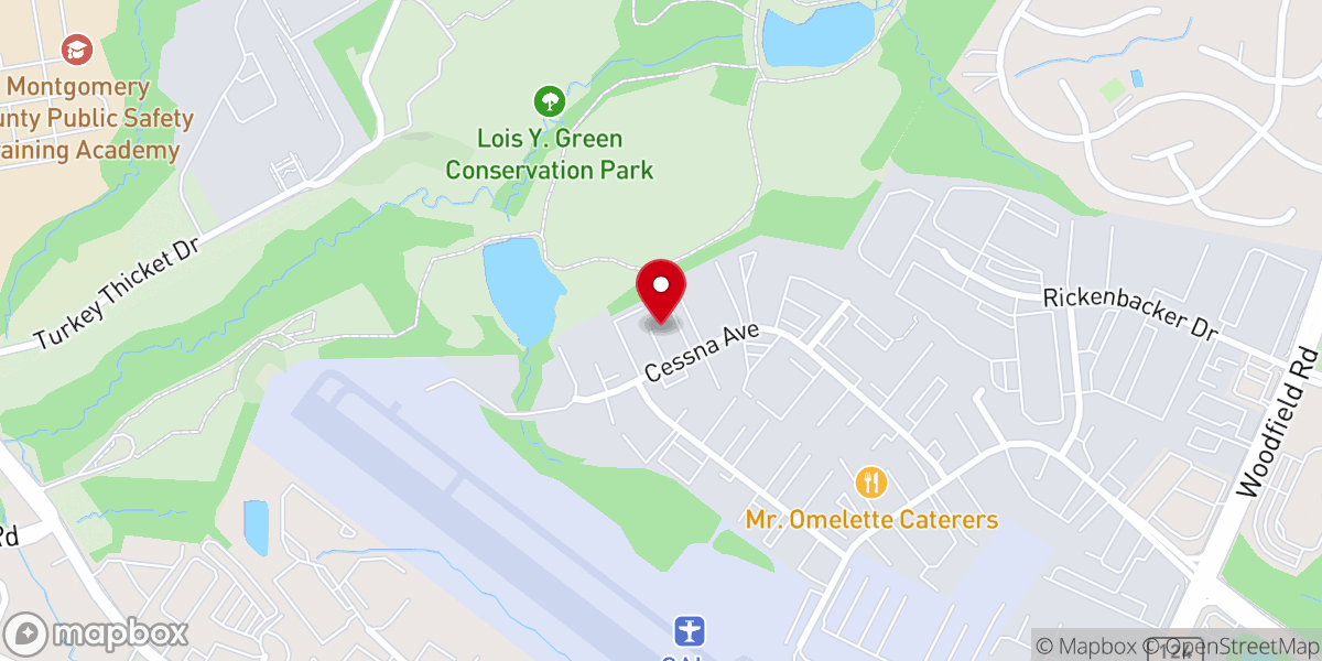 Map showing location of Christ Church of Rockville
