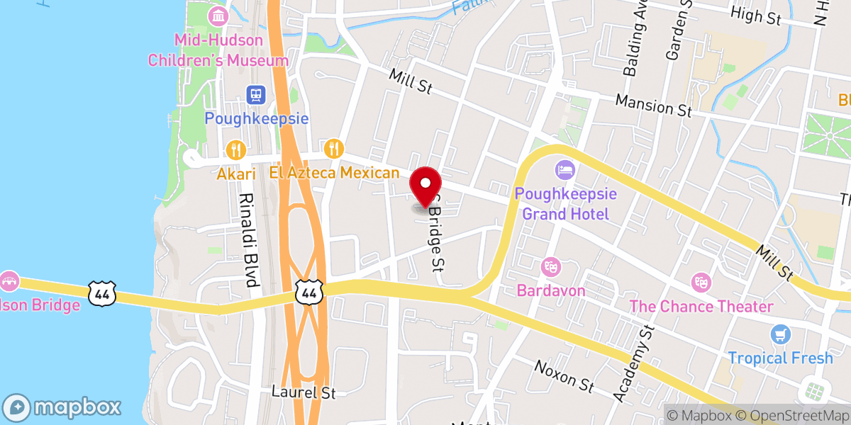 Map showing location of Trinity Temple Church-Seventh