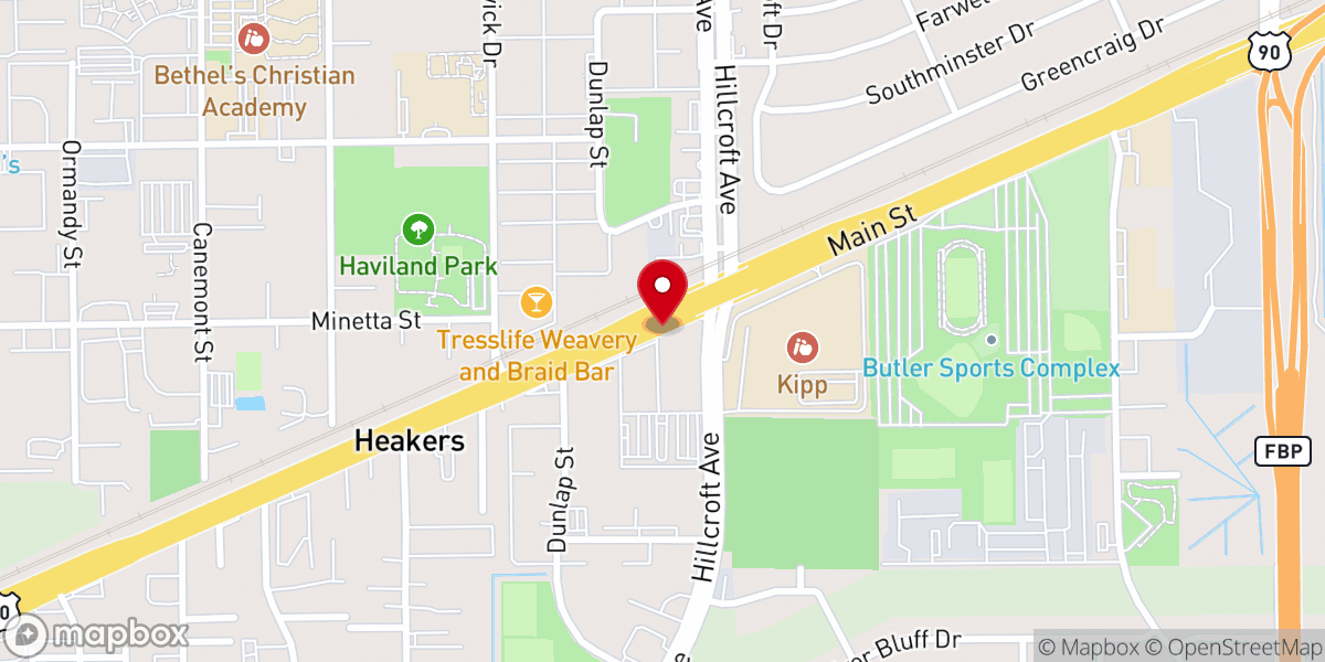Map showing location of The Fountain of Praise Ministry & Operations Center