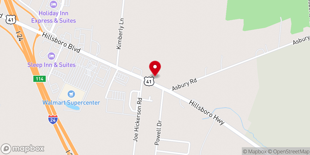 Map showing location of Red Hill Church of Christ