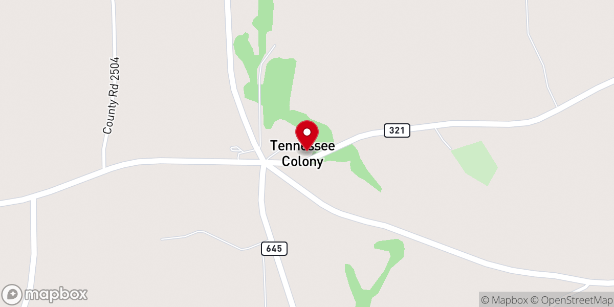 Map showing location of Church of God