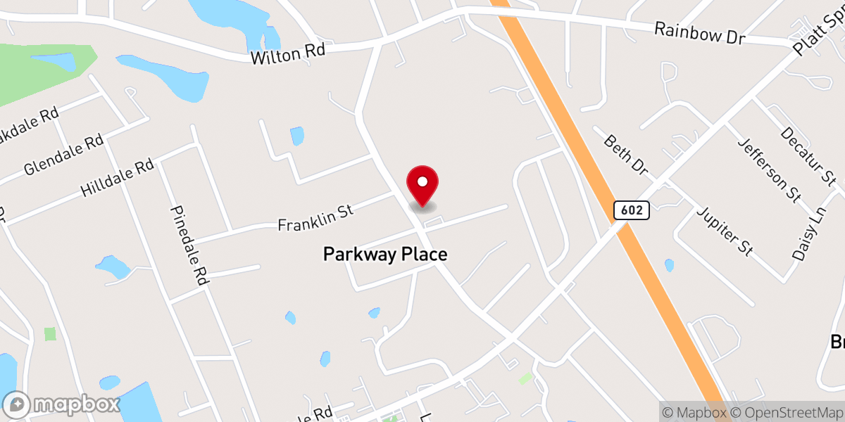 Map showing location of Philadelphia Missionary Baptist Church