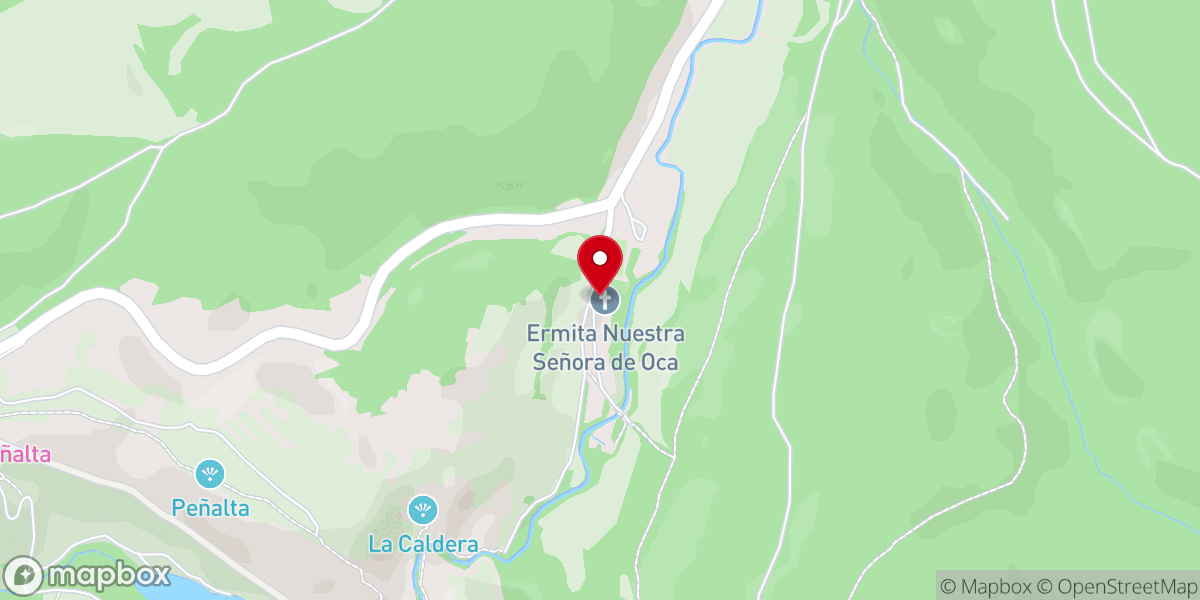 Map showing location of Ermita de Nuestra Señora de Oca