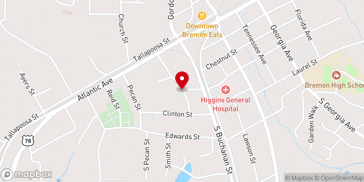 Map showing location of St James Assembly of Faith