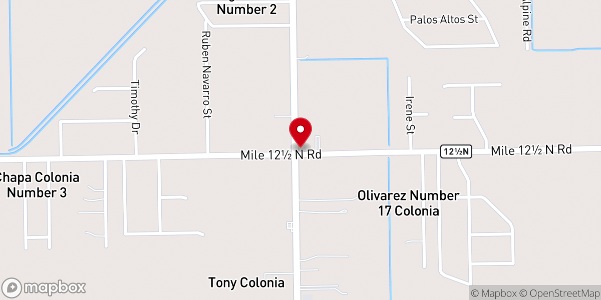 Map showing location of House of the Orange Blossom
