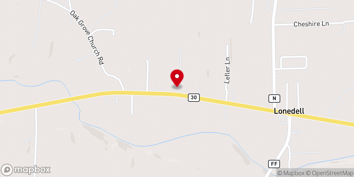 Map showing location of Finish Line Cafe