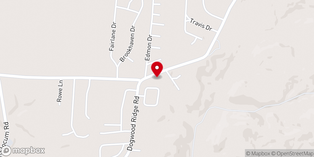 Map showing location of Grace Fellowship Church