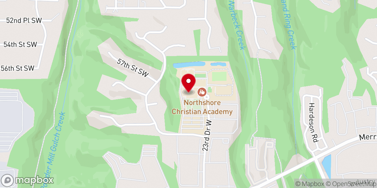 Map showing location of Northshore Christian Church