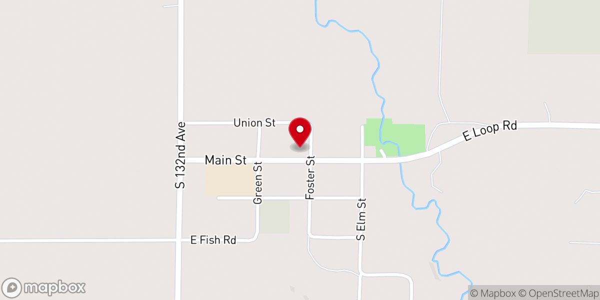 Map showing location of Ferry Wesleyan Church