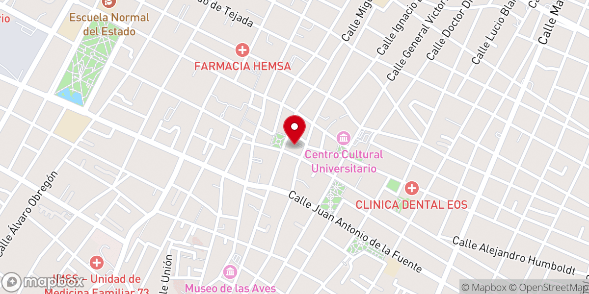 Map showing location of Catedral de Saltillo de Santiago Apóstol