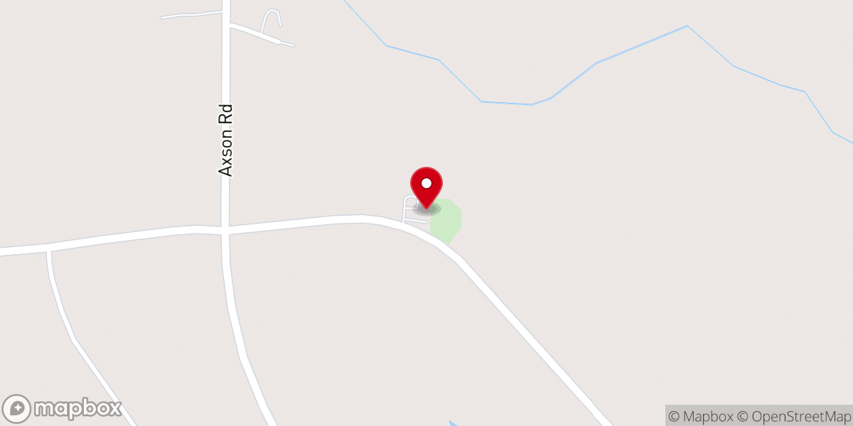 Map showing location of Tanner Church
