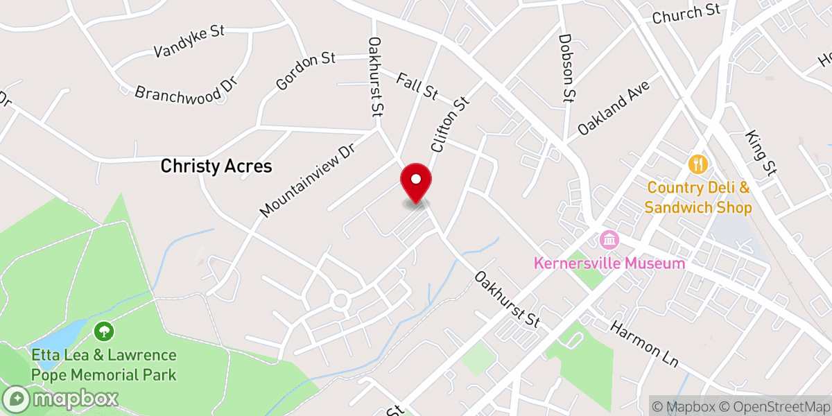 Map showing location of Citizens Church