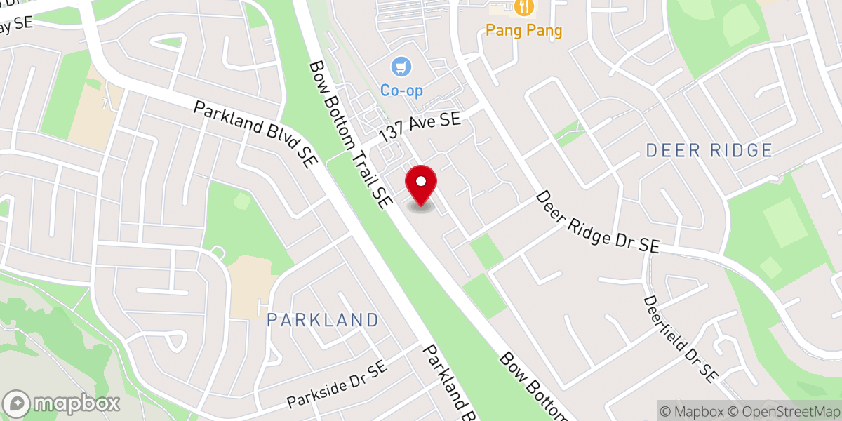 Map showing location of Fish Creek United Church