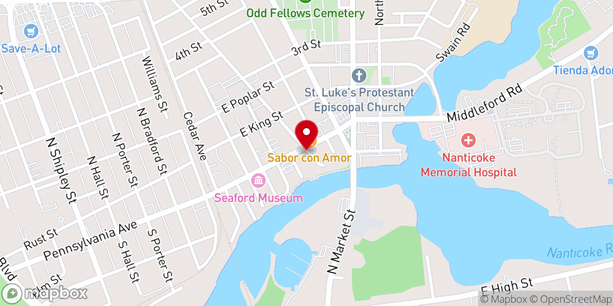 Map showing location of Leon Williams Revivals Inc