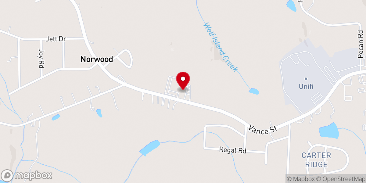 Map showing location of Covington Memorial Wesleyan