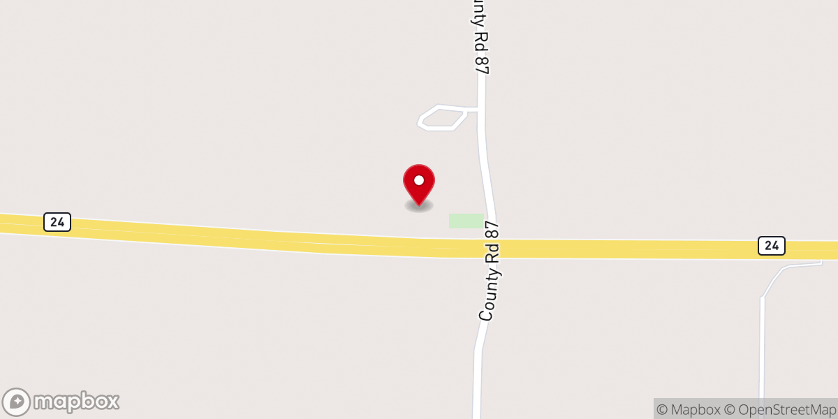 Map showing location of Sylvester Church
