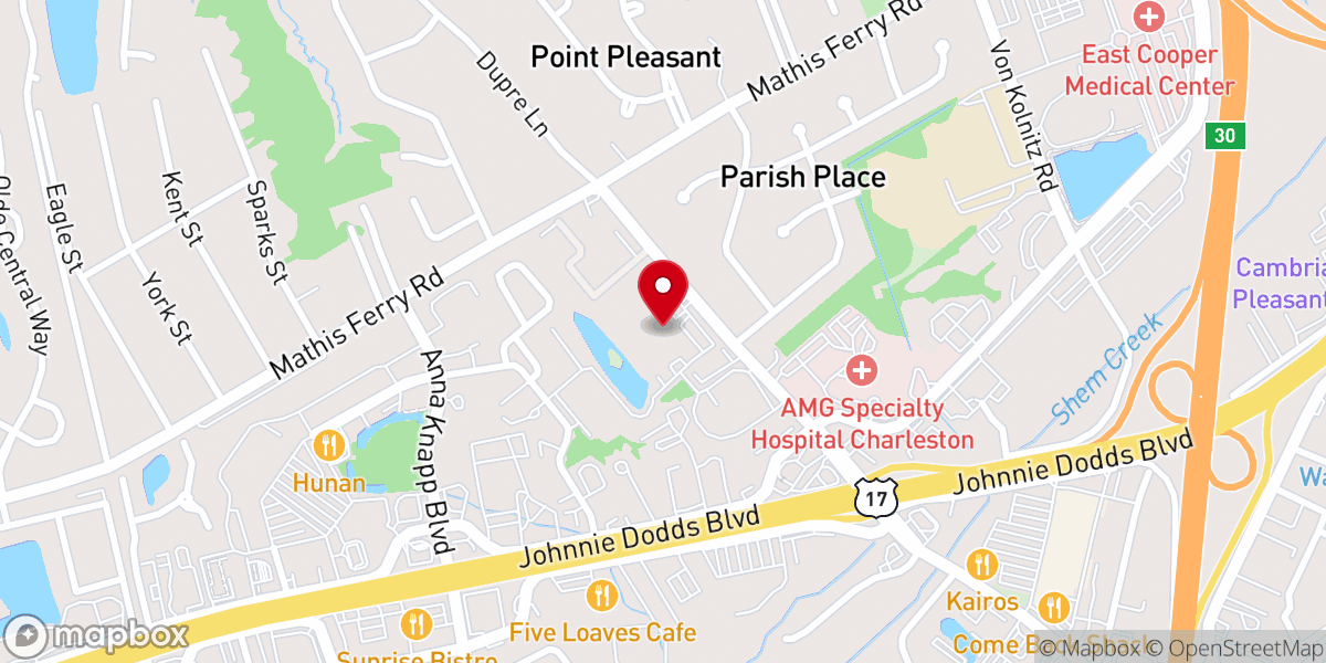Map showing location of Good Shepherd Lutheran Church
