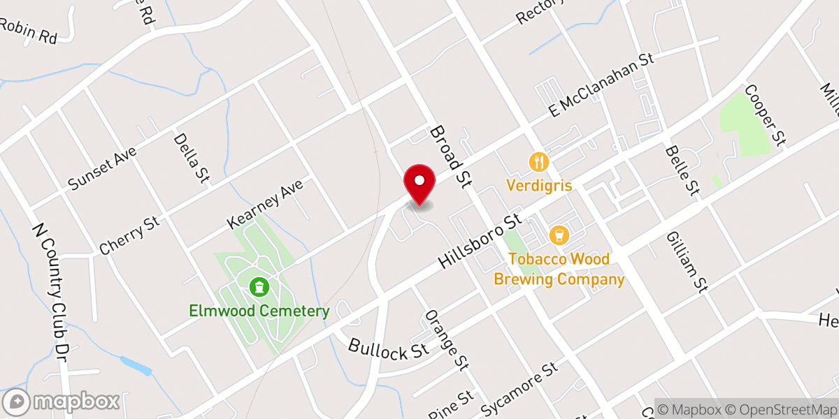Map showing location of Penn Avenue Baptist Church