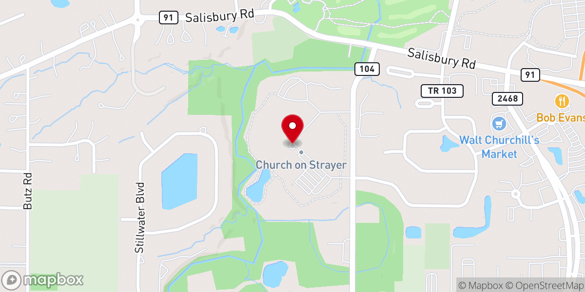 Map showing location of theChurch Maumee