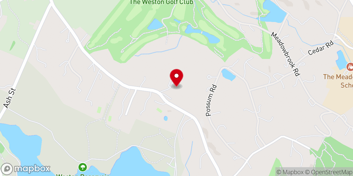 Map showing location of The Congregational Church of Weston