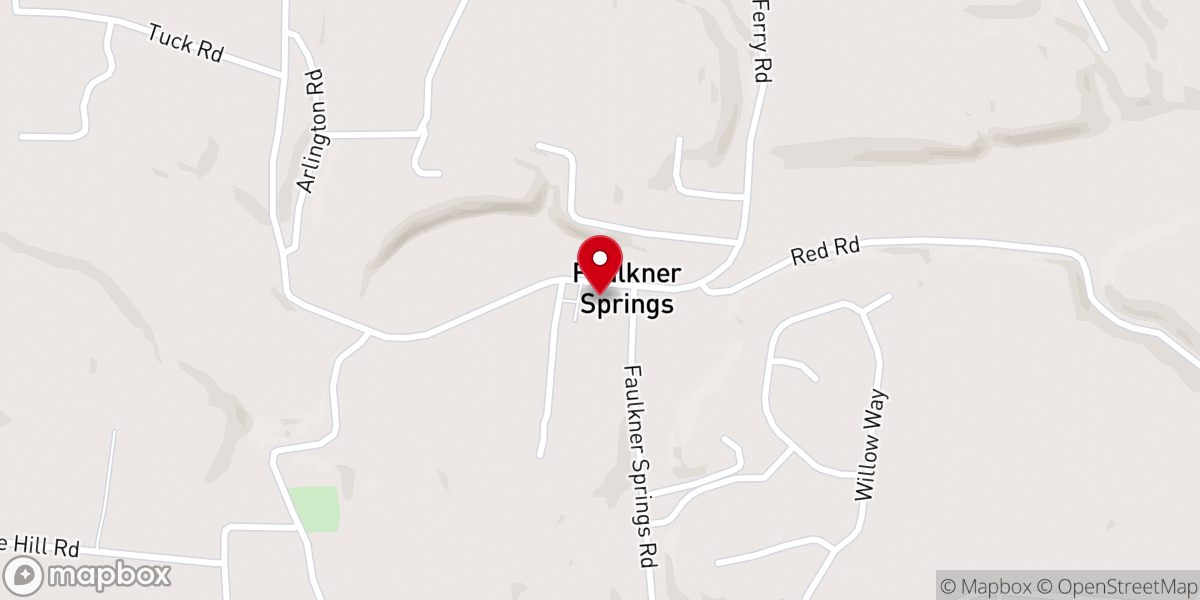 Map showing location of Falcon Rest Mansion & Gardens