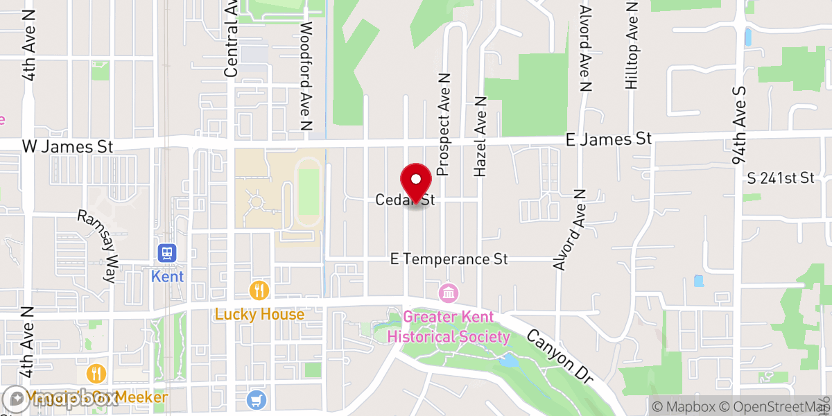 Map showing location of Calvary Apostolic Tabernacle