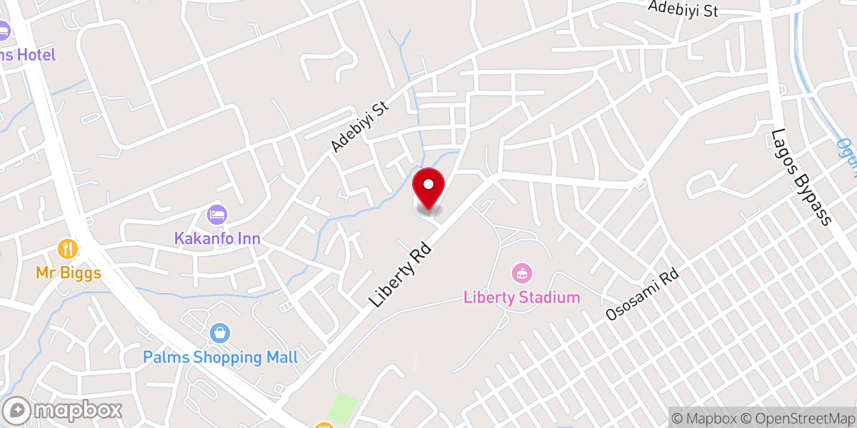 Map showing location of PRAISE BAPTIST CHURCH