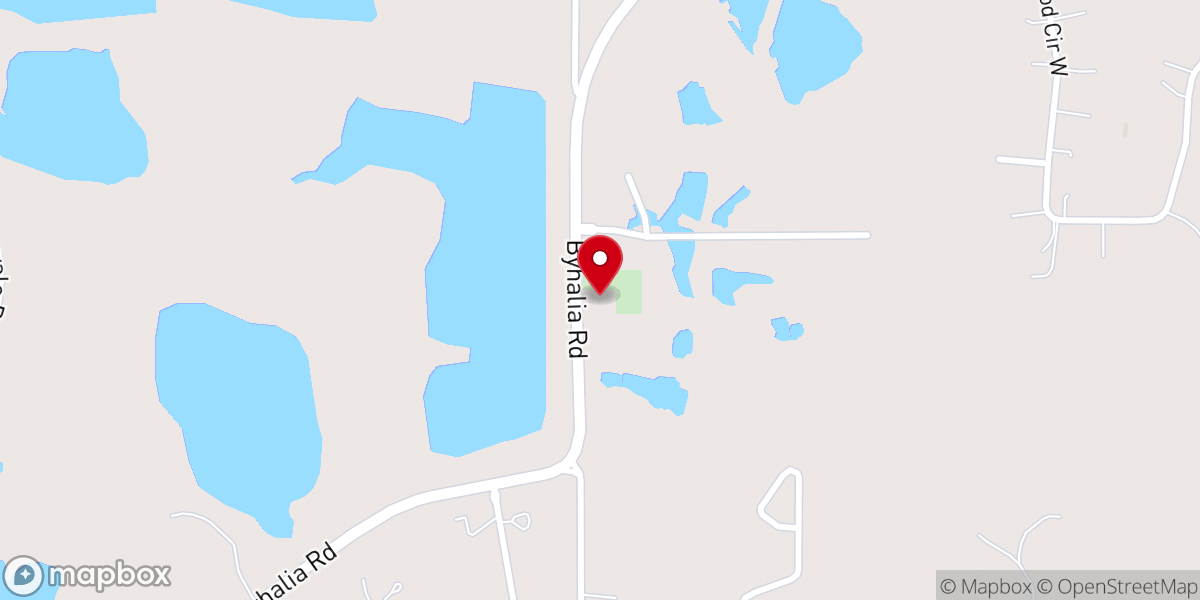 Map showing location of New Bethany Church