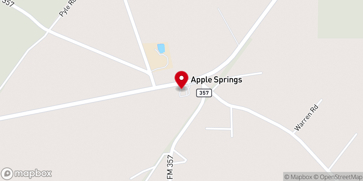 Map showing location of Brookshire Brothers Express
